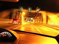 夜を突っ切って！！