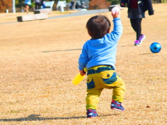 「なげるよぉ～！」