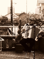 accordion　man!