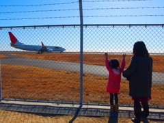 at the airport！！