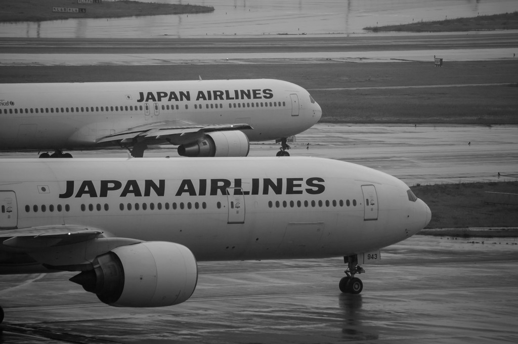 離陸を待つ