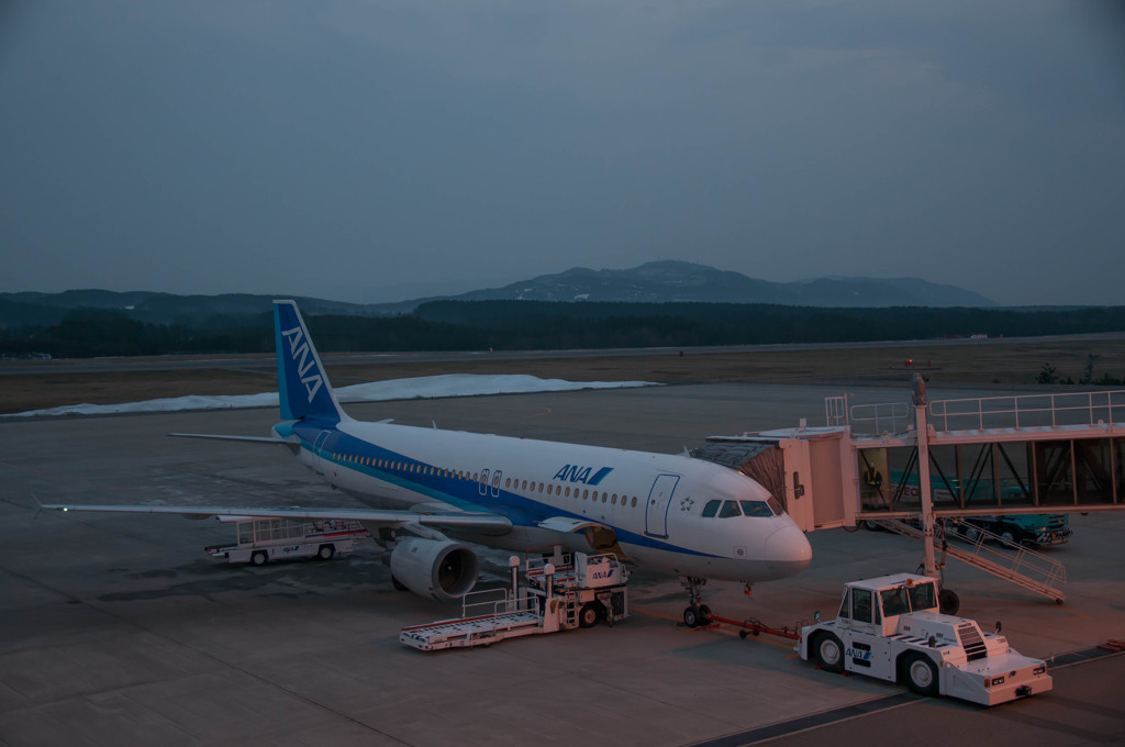 地方空港の景色