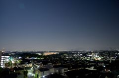 住宅地の夜景