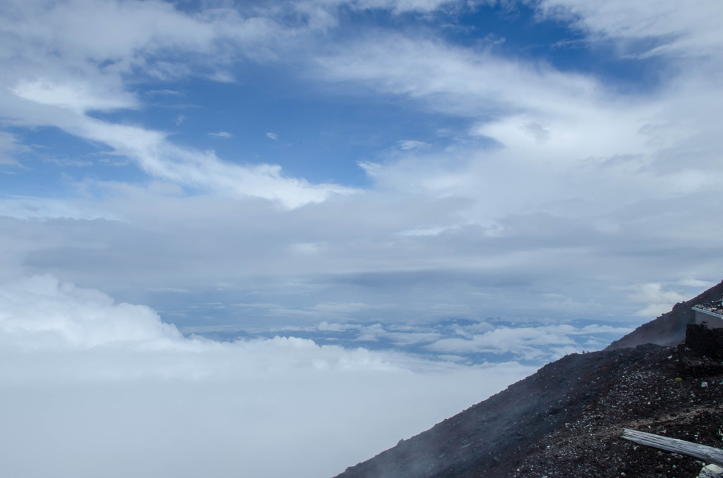 須走ルート山頂からの景色