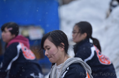 雪中花笠