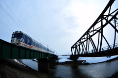 2本の鉄道橋梁