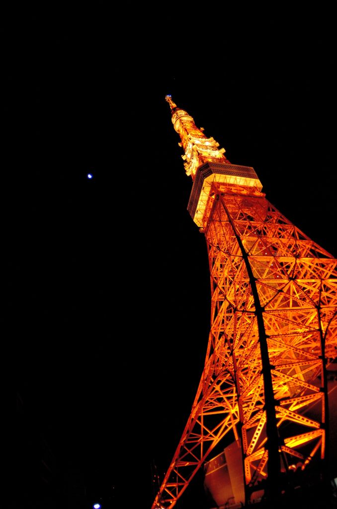 月夜の東京タワー