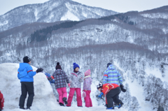 雪遊び