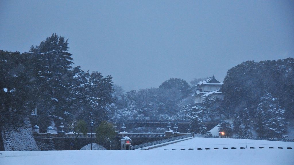 雪の東京～皇居