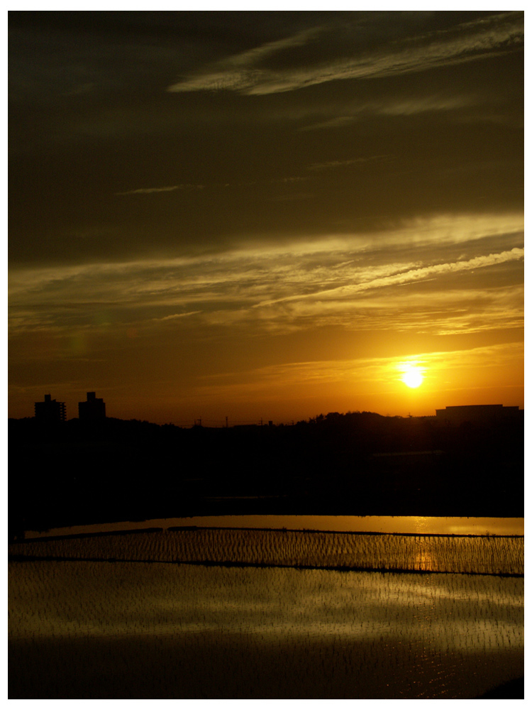 梅雨時の夕景＃2-ニュータウンに住んで