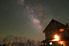 夜の山小屋