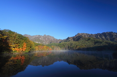 快晴の鏡池