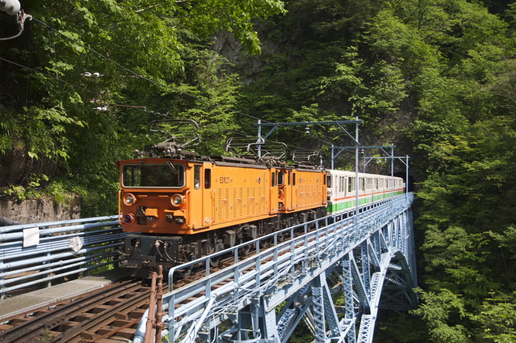 トロッコ電車 × 黒薙（くろなぎ）駅