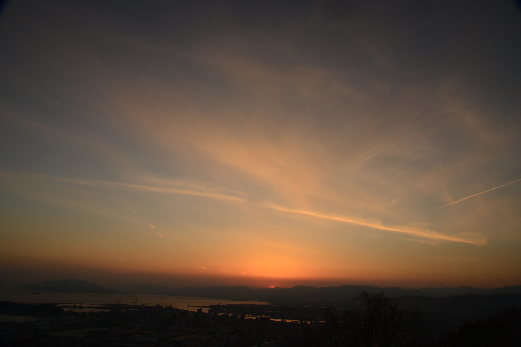 夕焼け from 黄金山-2
