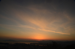 夕焼け from 黄金山-2