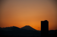夕日と富士山と時々八王子市街地③