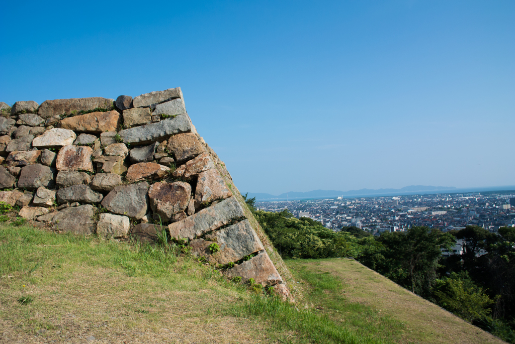 城山から見る市内