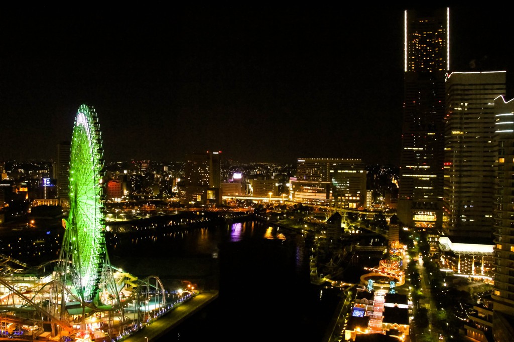 窓からの夜景