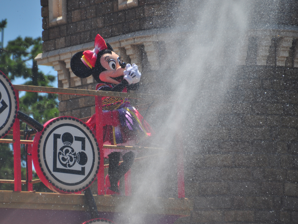 水しぶき！