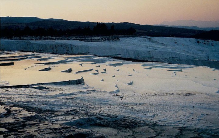Pamukkale before sunrise