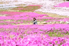 芝桜に囲まれて。。。