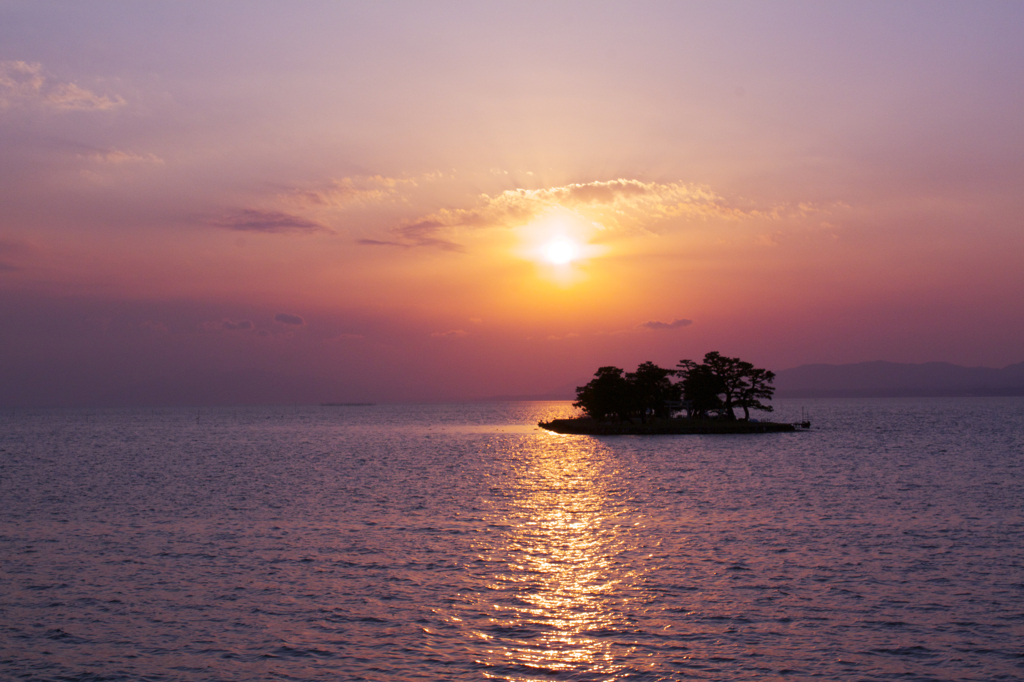 宍道湖の夕日