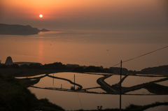 東後畑の夕日