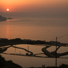 東後畑の夕日