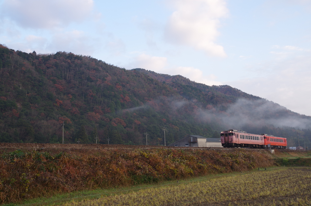 長門峡にて