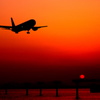 夕日に焦げて
