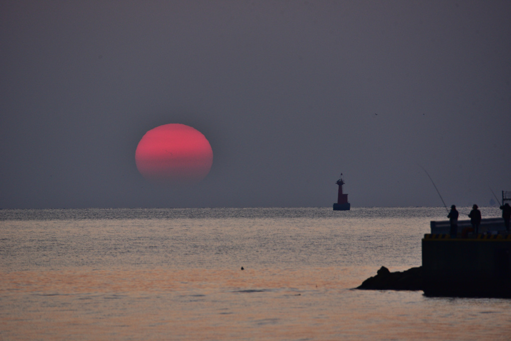 才塩ケ鼻の夕日2