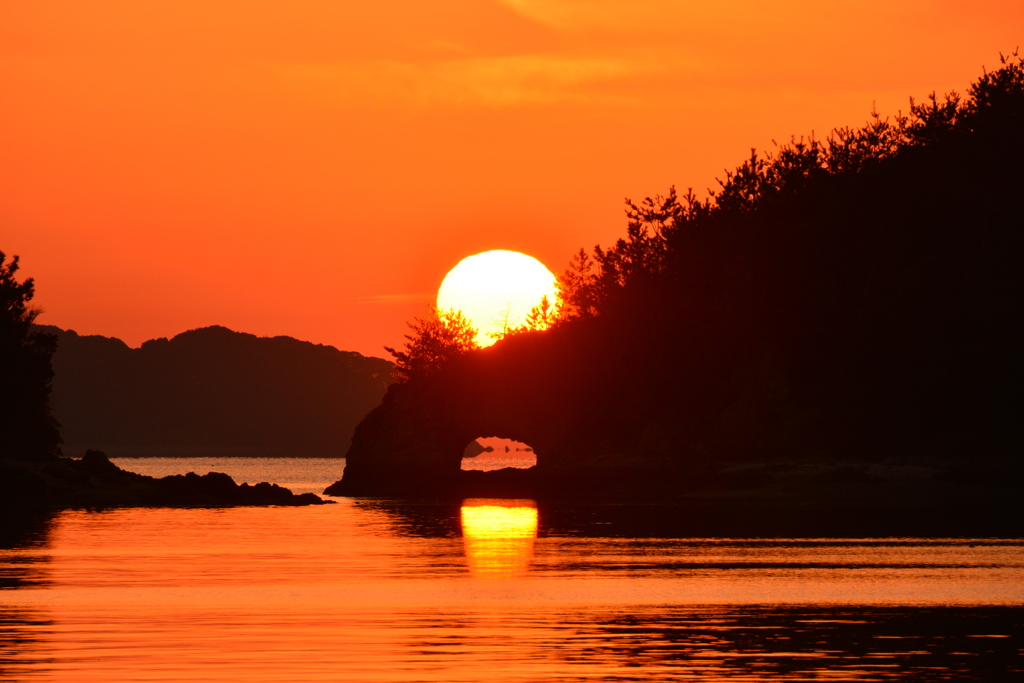 夕日を追いかける