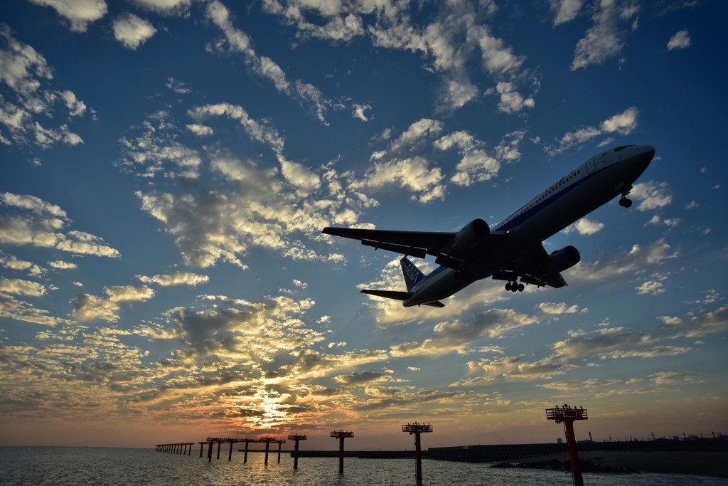 空港の夕景1