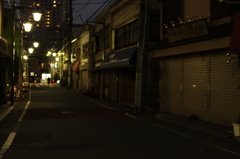 沈んだ商店街
