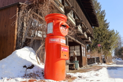 旧街道のポスト（長野）