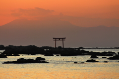 森戸の夕日