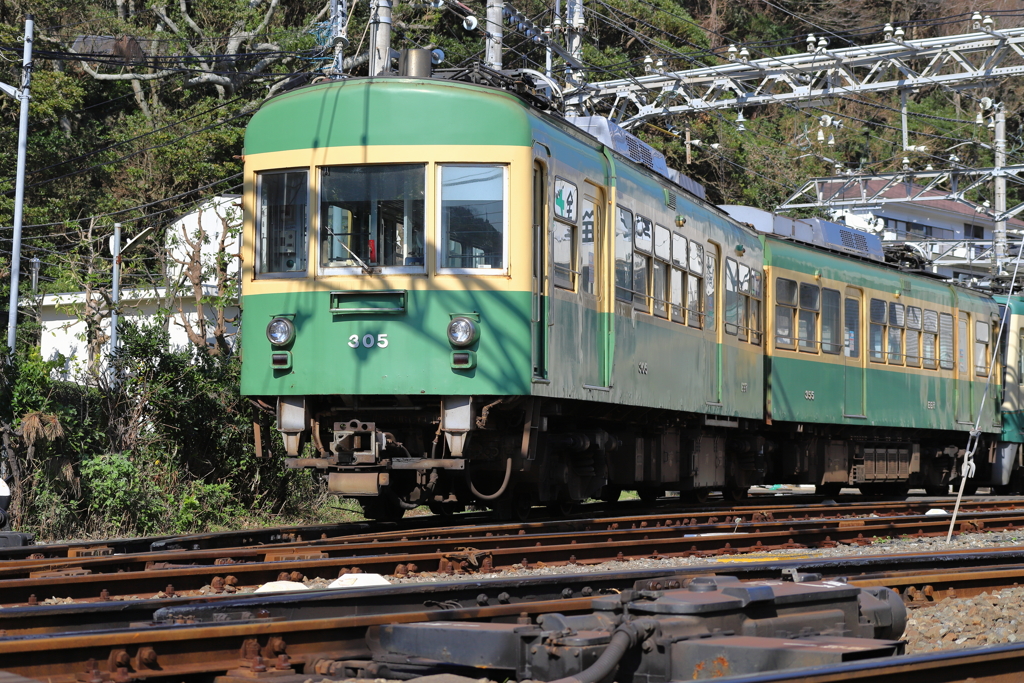 江ノ電（極楽寺車庫）