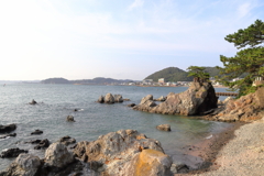 森戸神社から森戸の海