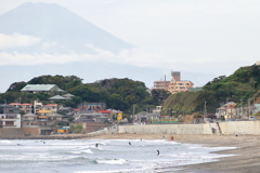 海・江ノ電・富士山