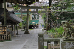 江ノ電（鎌倉・御霊神社）