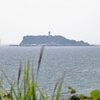稲村ケ崎から江の島を見る