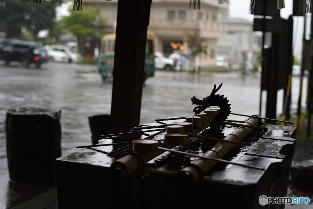 雨の諏訪