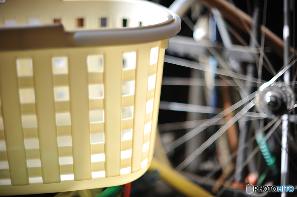 洗濯かごのある風景