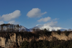 崖の上の浅間 崖の上の浅間