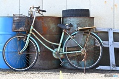 海辺の自転車