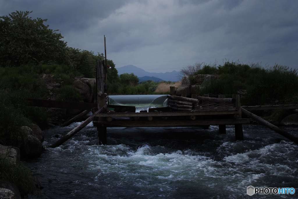 簗（やな）　千曲川