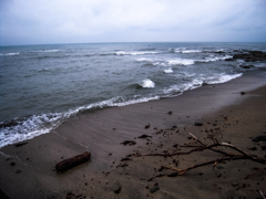 曇りの日の海２