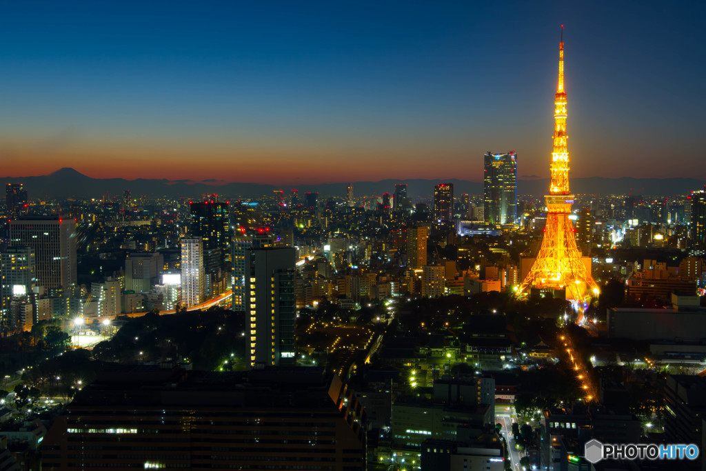 年始の東京夜景