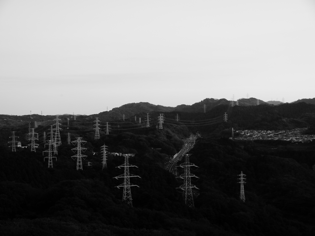 電波塔群