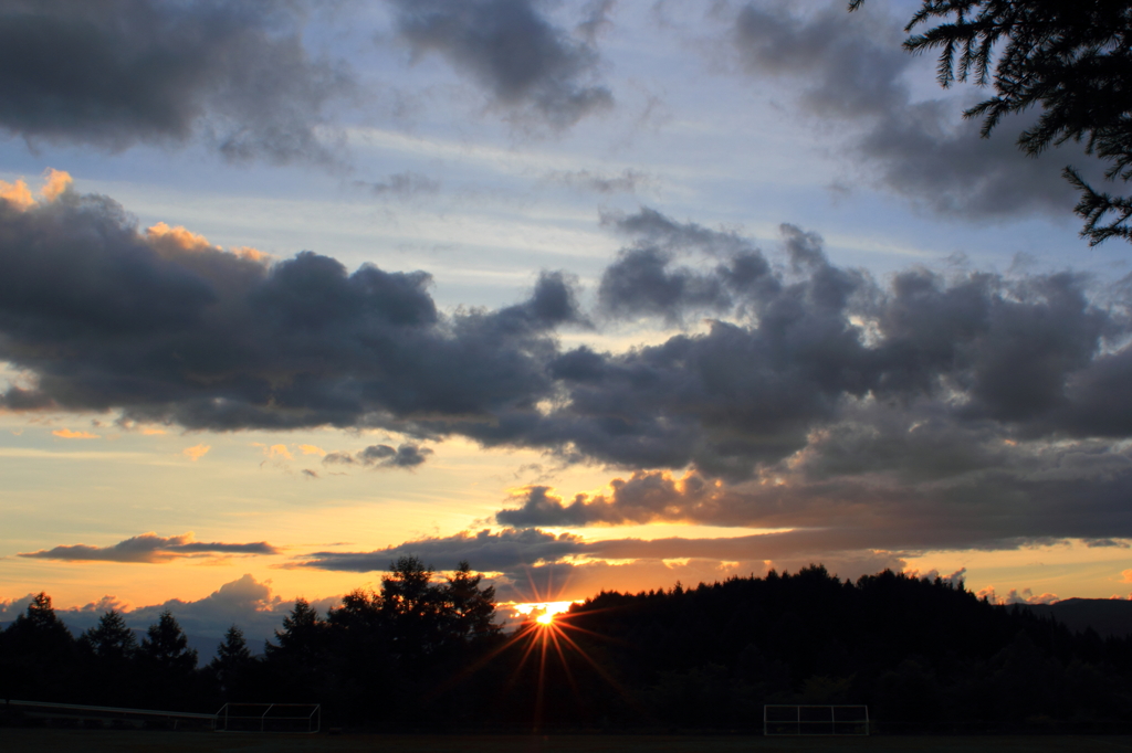 夏の夕暮れ